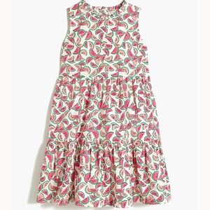 Crewcuts Girls' Watermelon Print Tiered Dress